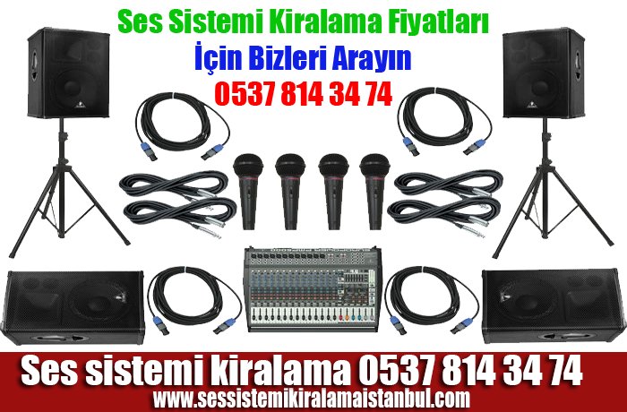 İstanbul kiralık ses sistemi